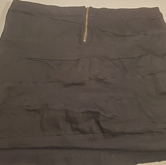Lane Bryant 24 Black Denim Stretch Pencil Skirt - Picture 3 of 4